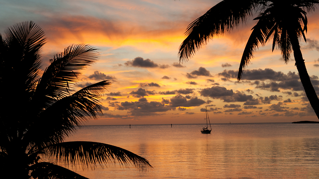 שקיעה באיי בהאמה (צילום: Shutterstock)