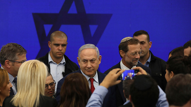 Netanyahu during press conference announcing Jordan Valley annexation  (Photo: AP)