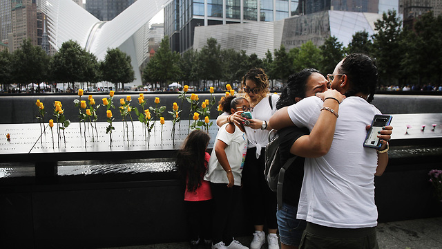 טקס זיכרון להרוגי פיגועי 11 בספטמבר בניו יורק (צילום: AFP)