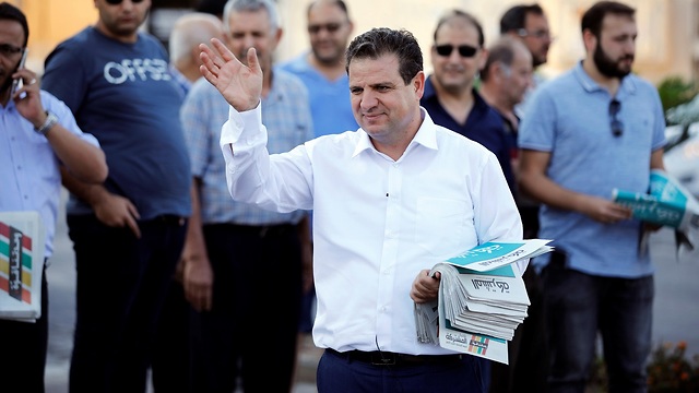 Joint List leader Ayman Odeh on the campaign trail (Photo: Reuters)