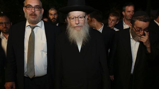 Ultra-Orthodox United Torah Judaism alliance member Yaakov Litzman (Tami Harpaz)