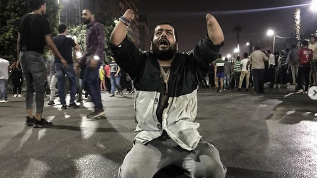 הפגנות מחאה ב קהיר מצרים נגד נשיא עבד אל פתאח א סיסי ()