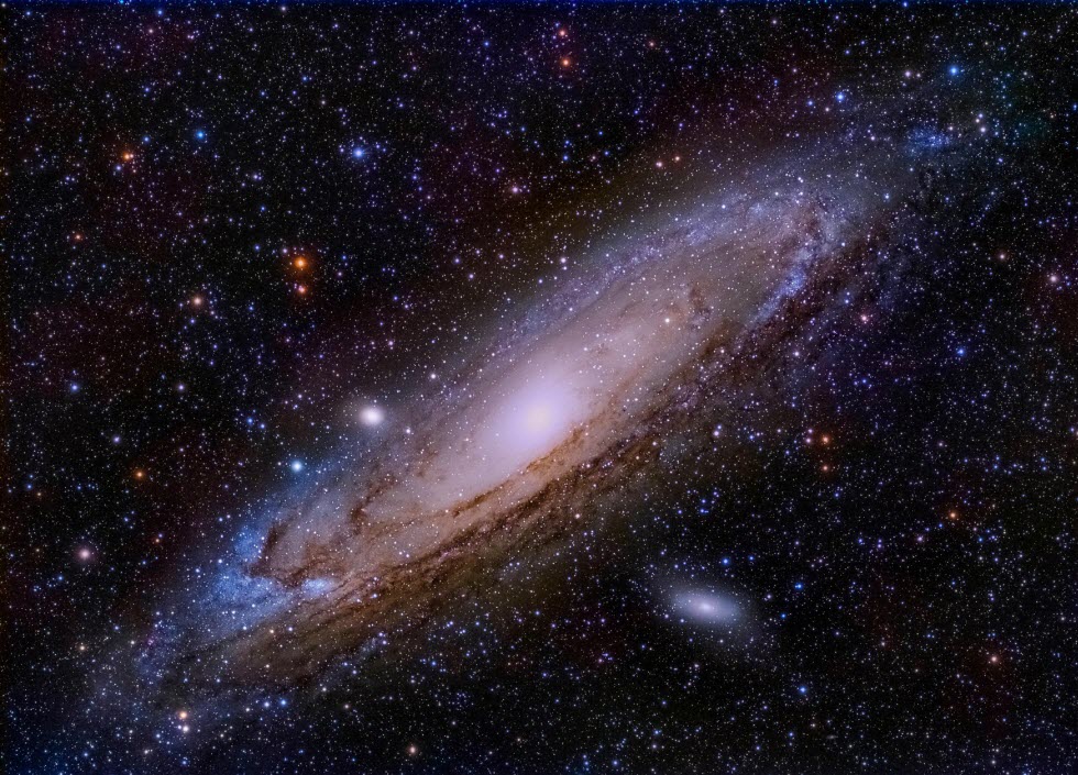 מרוחקת מאיתנו כ-2.5 מיליון שנות אור. גלקסיית אנדרומדה (צילום: אורי בצלאל)