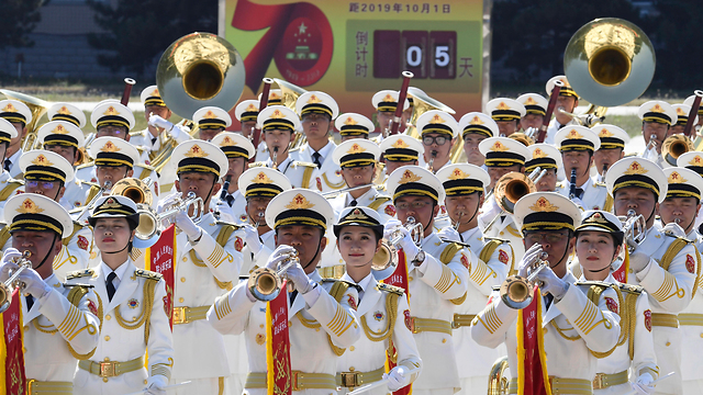 סין חגיגות 70 שנה חזרות ל מצעד (צילום: EPA)