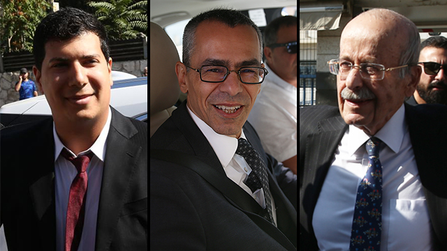 Адвокаты Нетаниягу: Амит Хадад, Йоси Ашкенази, Рам Каспи. Фото: Охад Цвайгенберг (Photo: Ohad Zwigenberg)