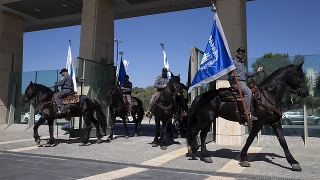 Preparations for inauguration of the new Knesset (Photo: Amit Shabi)