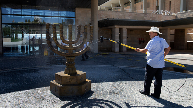 Preparations for inauguration of the new Knesset (Photo: Amit Shabi)