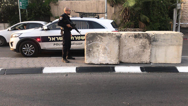 Временное заграждение в Иерусалиме. Фото: пресс-служба полиции
