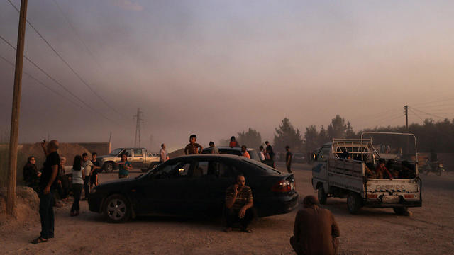 עיירה בסוריה לאחר כניסת הטורקים  (צילום: רויטרס)