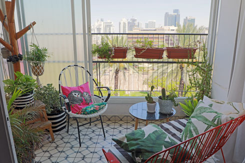 הנוף מהמרפסת: כיכר רבין (צילום: דנה קופל)