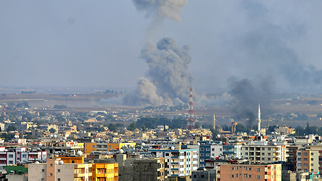 Turkish airstrikes in Kurdish areas of northerm Syria (Photo: MCT)