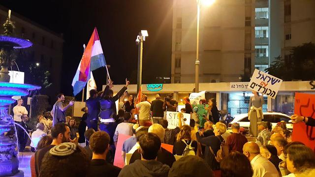 הפגנת תמיכה בכורדים (צילום: חגי הרשמן)