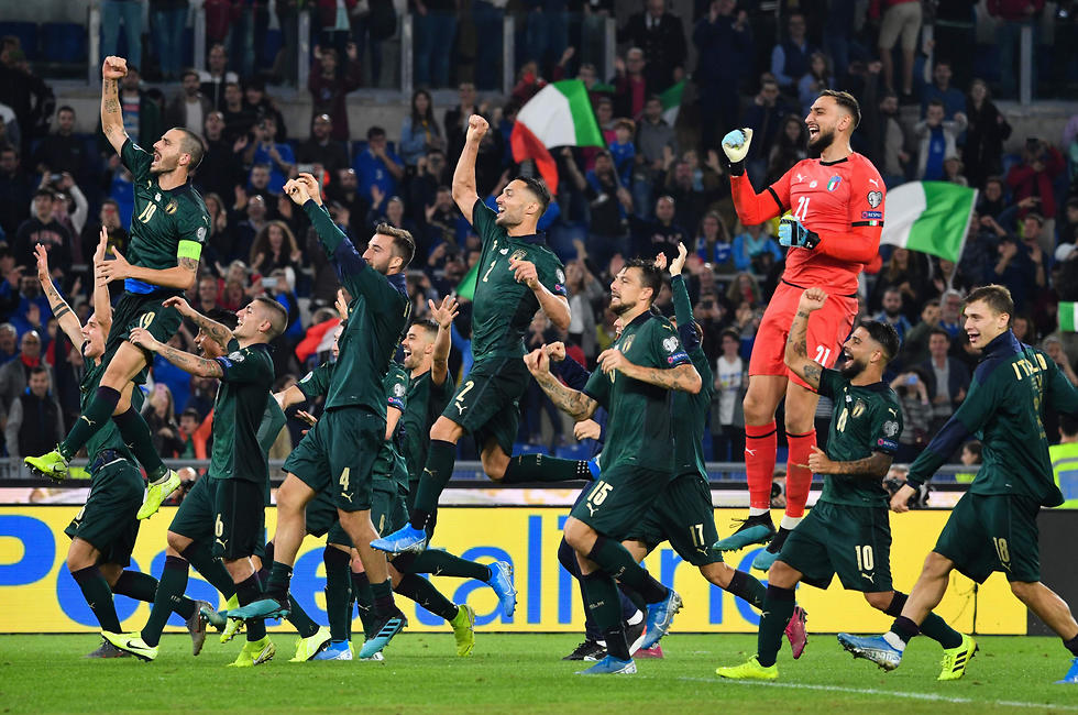 נבחרת איטליה (צילום: AFP)