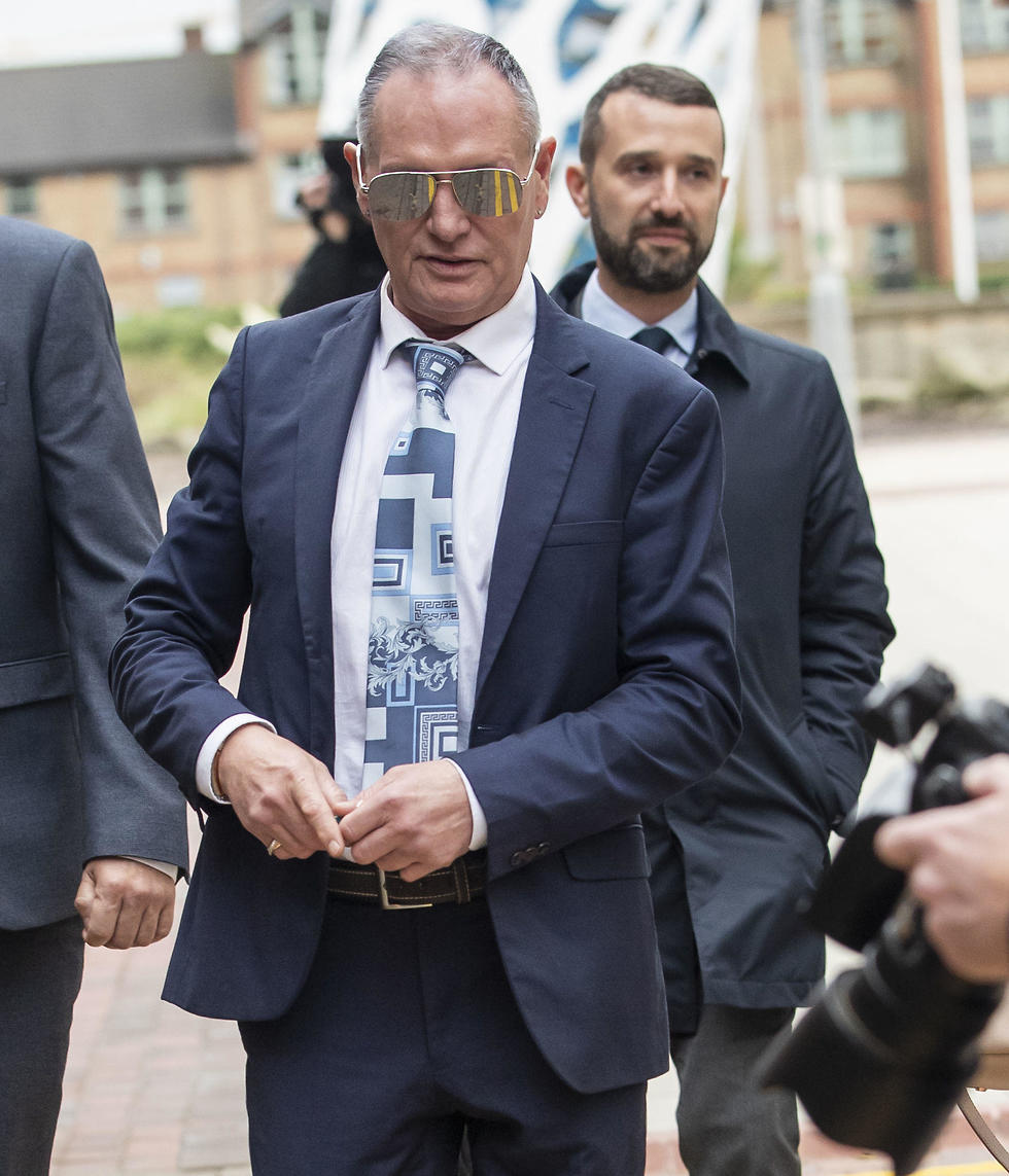 פול גאסקוין מגיע לבית המשפט (צילום: AP)