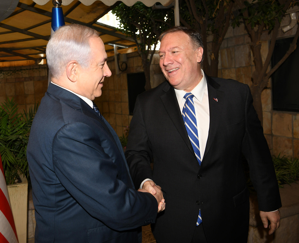 U.S. Secretary of State Mike Pompeo with Prime Minister Benjamin Netanyahu during a recent visit to Israel to discuss the Syrian situation (Photo: GPO)