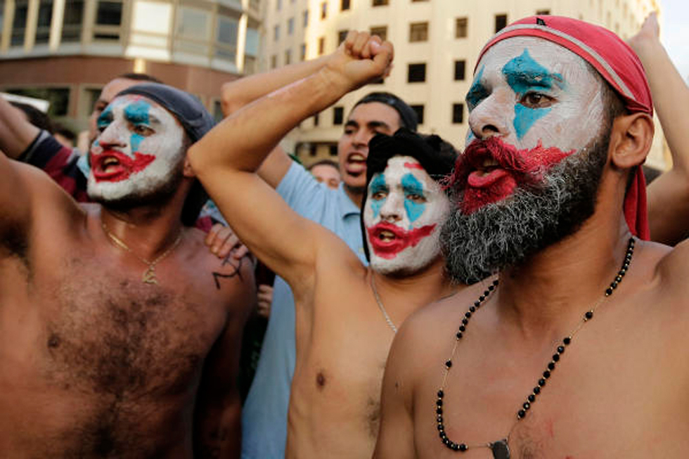 מחאות בלבנון נגד האלימות (צילום: AP)