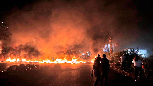 מחאות בלבנון נגד האלימות (צילום: AFP)