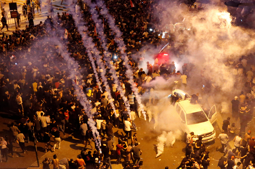 מחאות בלבנון נגד האלימות (צילום: רויטרס)
