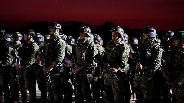 זירת העימותים בקוליאקאן מקסיקו (צילום: AFP)