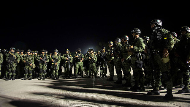 זירת העימותים בקוליאקאן מקסיקו (צילום: AP)