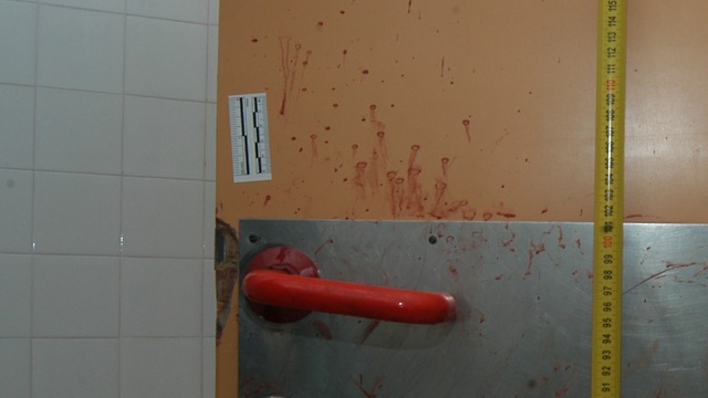 Следы крови на месте убийства Таир Рады