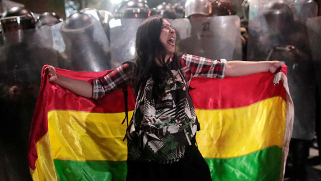 בוליביה בחירות מהומות פעילי אופוזיציה לה פאס (צילום: רויטרס)