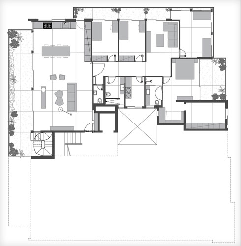 תוכנית הדירה (תוכנית: k1p3 Architects, קארינה טולמן ופיליפ טומאנק)