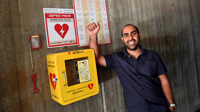 6)	Ariel Hasidim who developed an app to locate the nearest defibrillator in an emergency (Photo: Chaim Horenstein) 