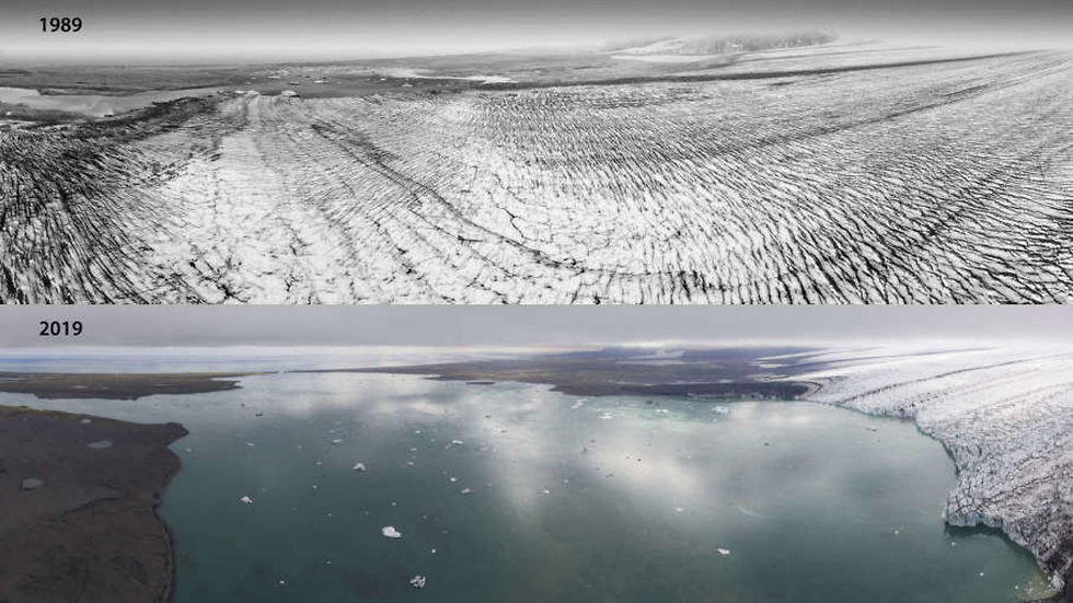 כיפת הקרח ואטניוקול קרחונים איסלנד (צילום: איתי נבו, מכון דוידסון)