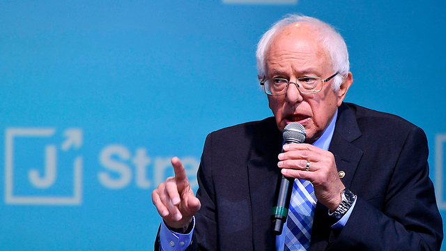 Bernie Sanders at the annual J Street conference (Photo: AFP)
