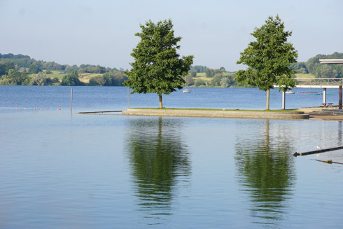 מערך של סכרים ואגמים שנבנו לאגירת מים והפכו לאתרי טבע ונופש. Eau d'Heure Lakes  (צילום: צביקה בורג)