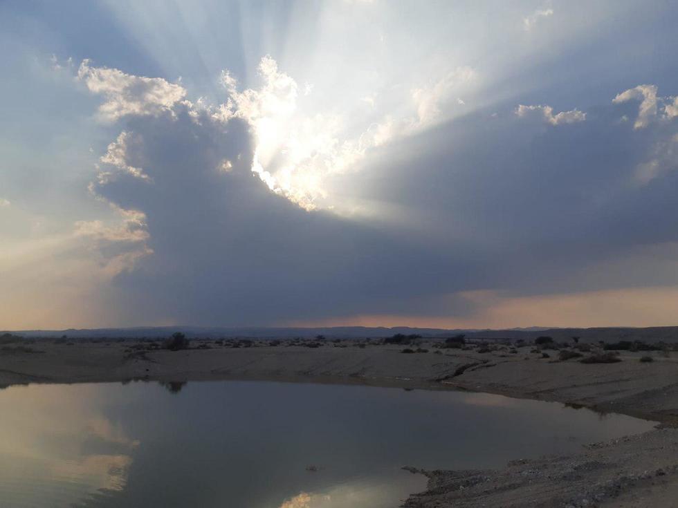 מזג אוויר בסכר נקרות (צילום: אורית אביבי, 'כמו אז')