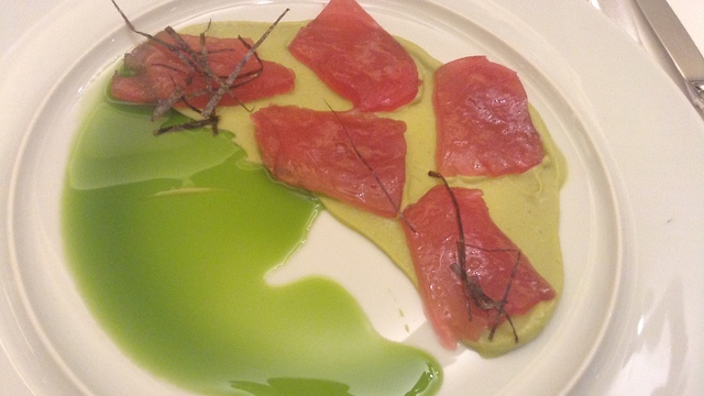 French Exhibition: Tuna sashimi of Koby Bachar (Photo: Buzzy Gordon) (Photo: Buzzy Gordon)