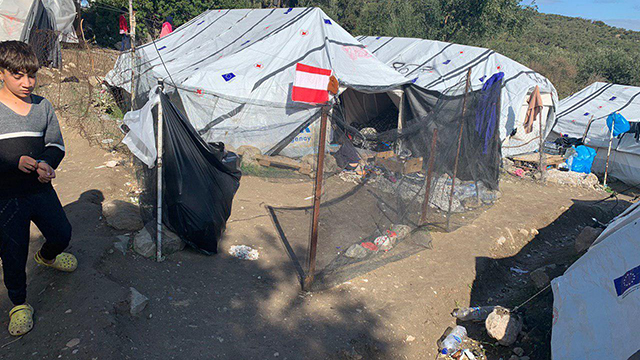 מחנה פליטים ביוון (צילום: רועי רובינשטיין)