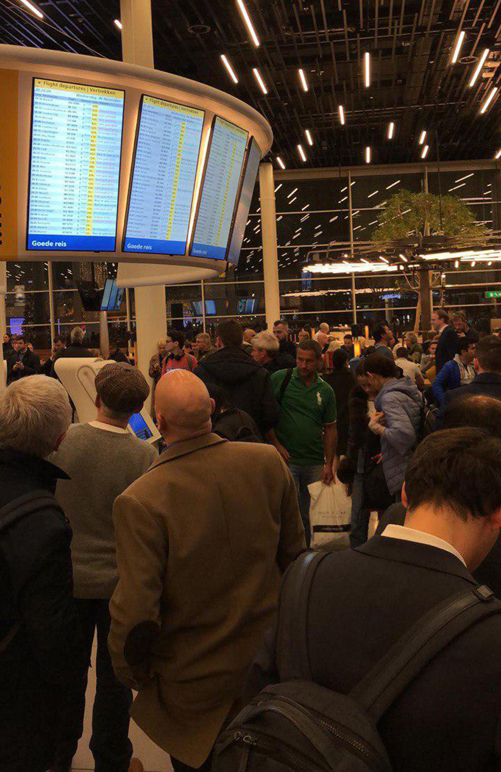 Очереди в аэропорту из-за задержки рейсов. Фото: Эран Царфати