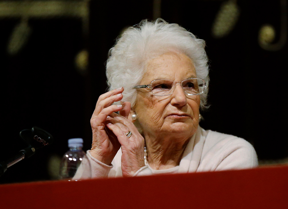 ליליאנה סגרה ניצולת שואה סנאטורית לכל החיים איטליה (צילום: AP)