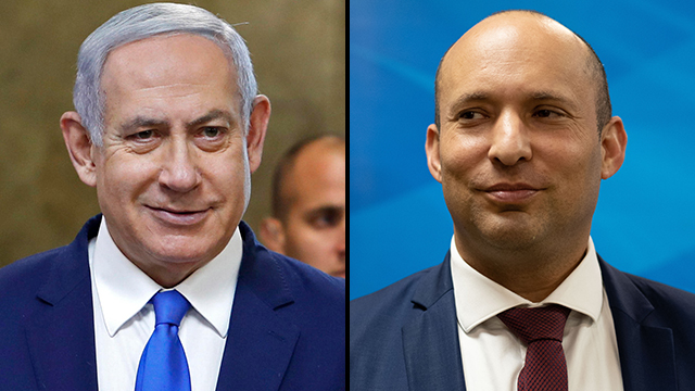 Prime Minister Benjamin Netanyahu and Naftali Bennet (צילום: יואב דודקביץ, EPA)