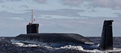 Российская субмарина. Фото: AP