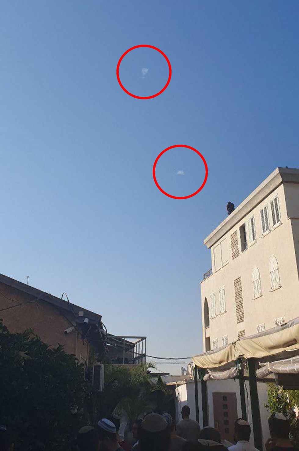 Перехват ракет в небе над Яффо. Фото: TPS