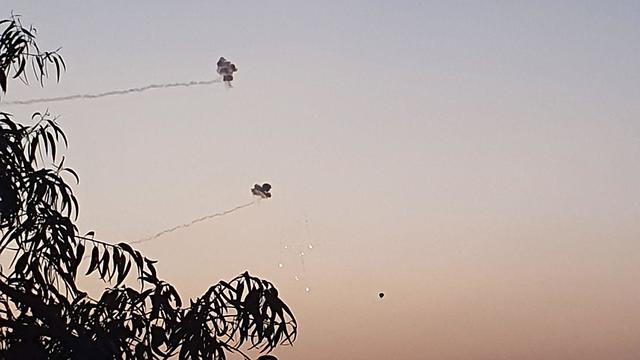 Iron Dome intercepts rocket fire over communities close to the Gaza border (Photo: Roei  Idan)