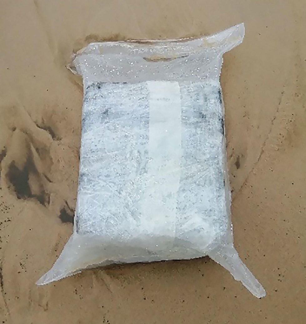 חבילות של קוקאין נשטפו לחופים דרום צרפת (צילום: AFP)