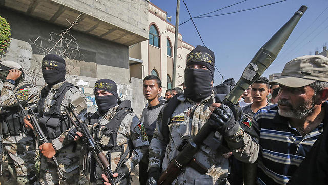 Islamic Jihad militants during the latest escalation (Photo: AFP)