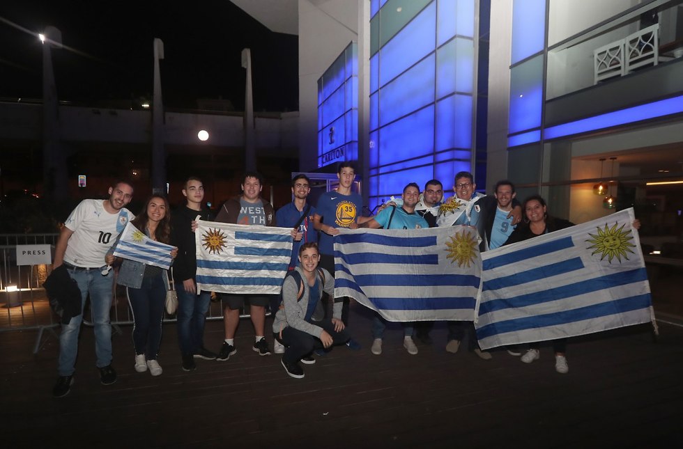 אוהדי נבחרת אורוגוואי (צילום: אורן אהרוני)