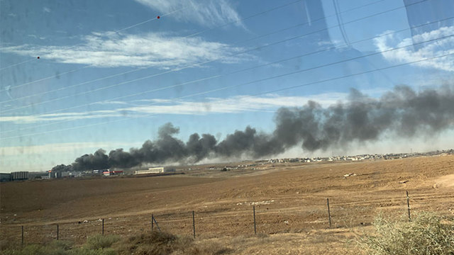 שריפה ב מפעל קרגל  (צילום: לירן אדלר)