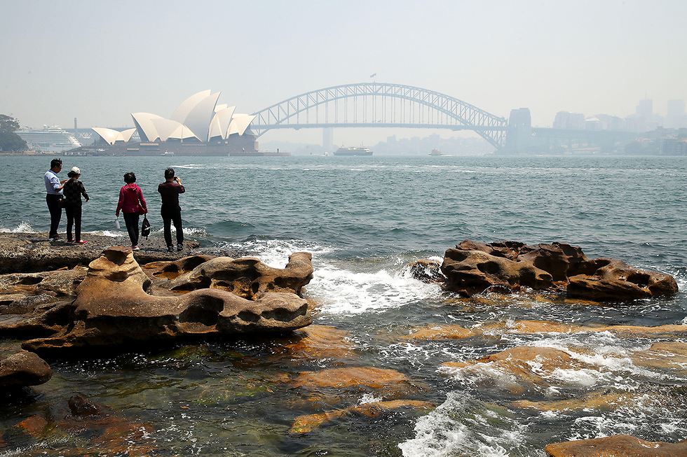 אוסטרליה סידני עשן כבד בעקבות ה שריפות (צילום: gettyimages)