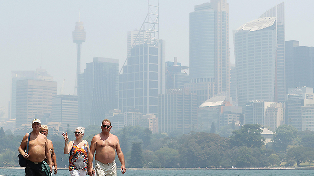אוסטרליה סידני עשן כבד בעקבות ה שריפות (צילום: gettyimages)