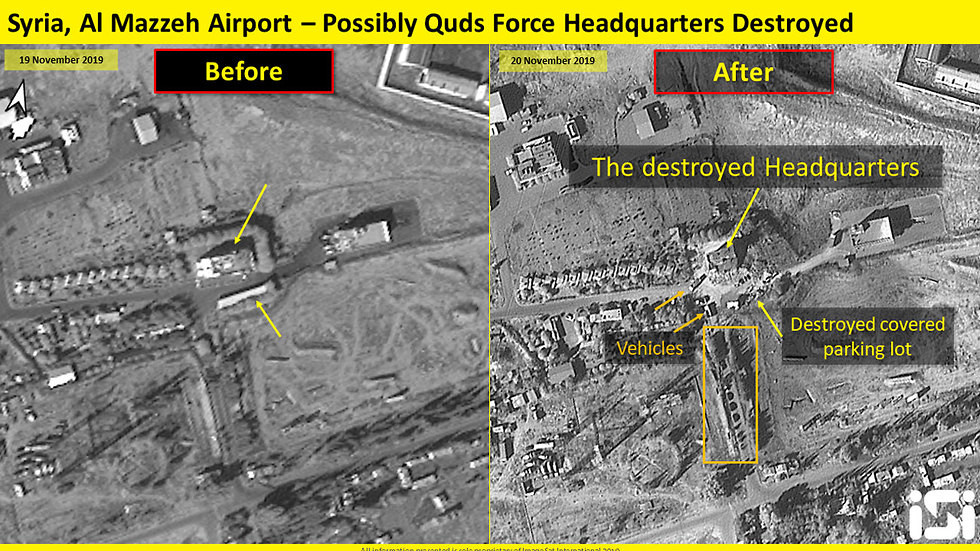 Комплекс международного аэропорта в Дамаске после атаки ВВС ЦАХАЛа. Спутниковая съемка: ImageSat International (ISI)