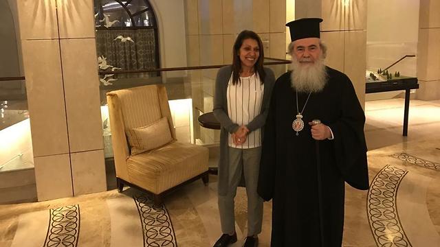Патриарх Феофил и Яфа Иссахар. Фото: пресс-служба