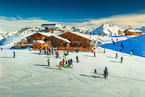 חלום לבן. אתר הסקי les-vallees-Menuires  (צילום: Shutterstock)