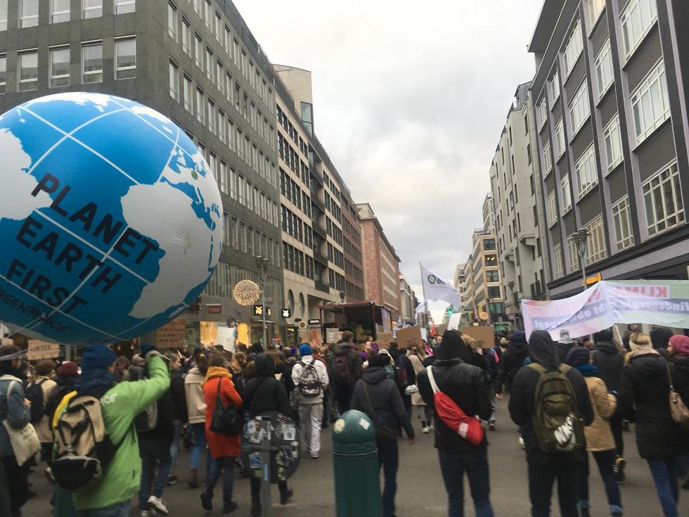 מחאת האקלים בברלין (צילום: ג'ודי ניר מוזס שלום)